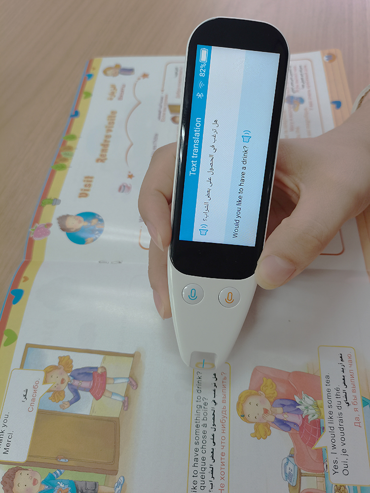 3.46 inch touch screen 4g wifi two ways instant multilingual scan translation real time language smart voice translator device