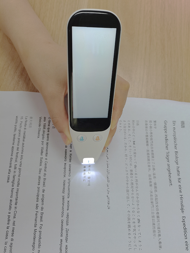 3.46 inch touch screen 4g wifi two ways instant multilingual scan translation real time language smart voice translator device