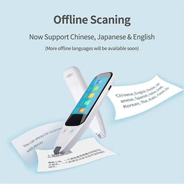 Portable Smart Translation Pen Rau 112 Hom Lus