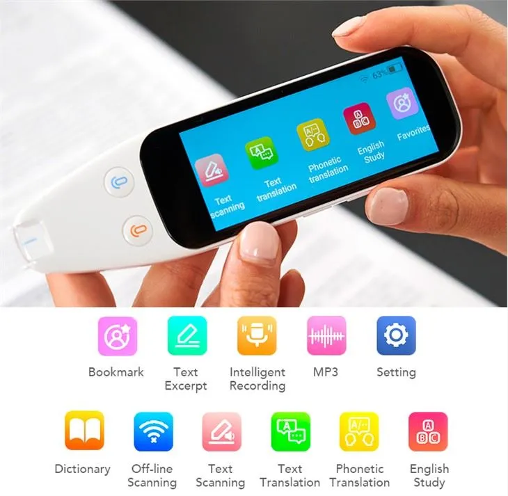 3.46 inch Touchscreen Scan Language Translator Device